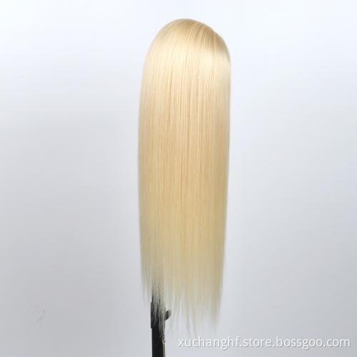 613 Closure Wigs For Black Women Human Hair Virgin Cuticle Aligned Hair blond Hd Lace Front Wig Straight 613 Full Lace Wigs